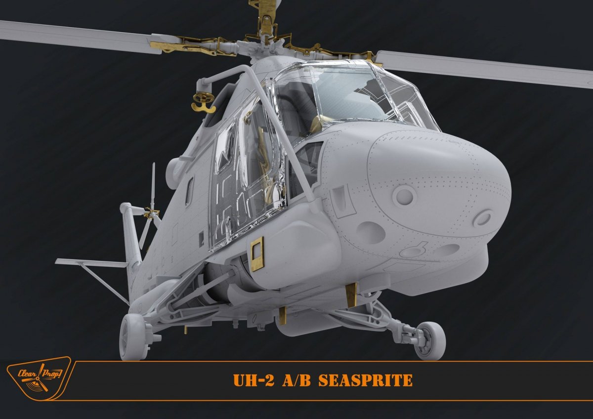Clear Prop! CP72002 UH-2 A/B Seasprite ADVANCED KIT 1/72 – Bild 12