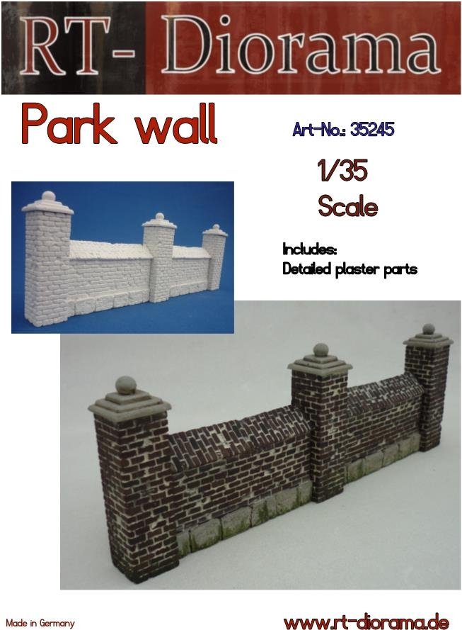 RT-Diorama 35245 Mur du parc 1/35 