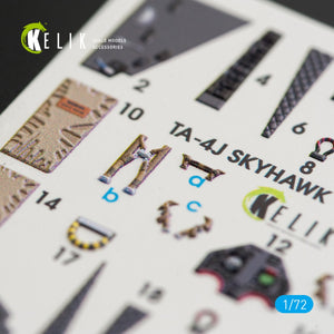 KELIK K72018 TA-4J &amp;quot;SKYHAWK&amp;quot; INTERIOR 3D DECALS FOR FUJIMI/HOBBY 2000 KIT 1/72 – Bild 5