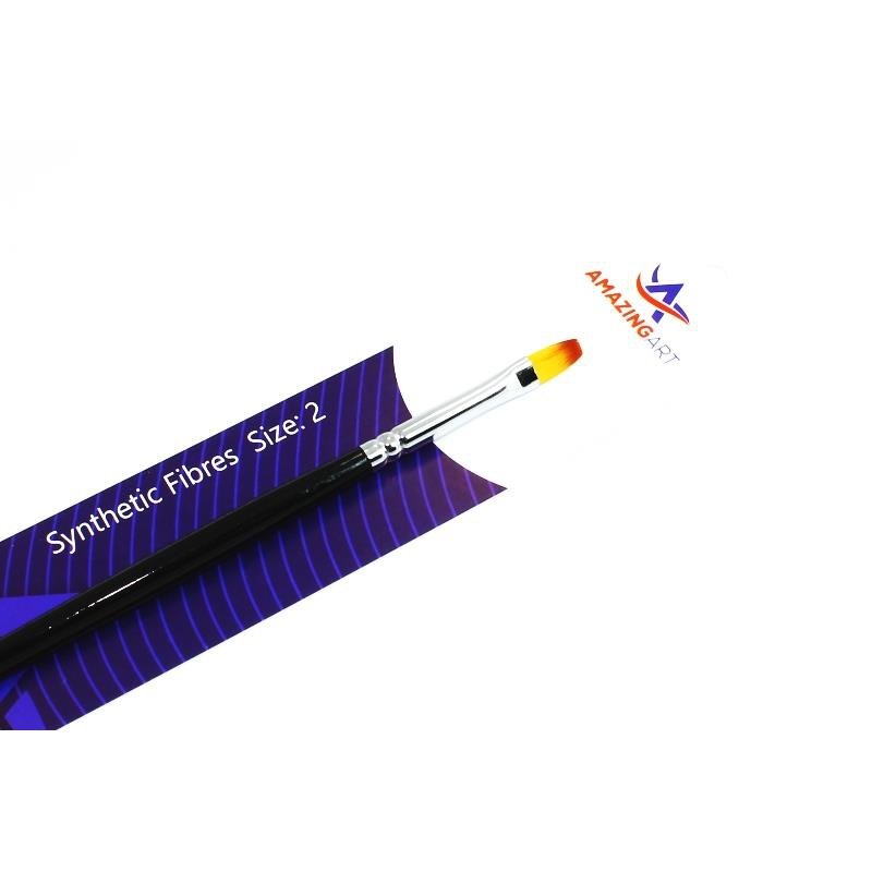 Amazing Art 13012 SYNTHETIC BRUSH FLAT 2 – image 2