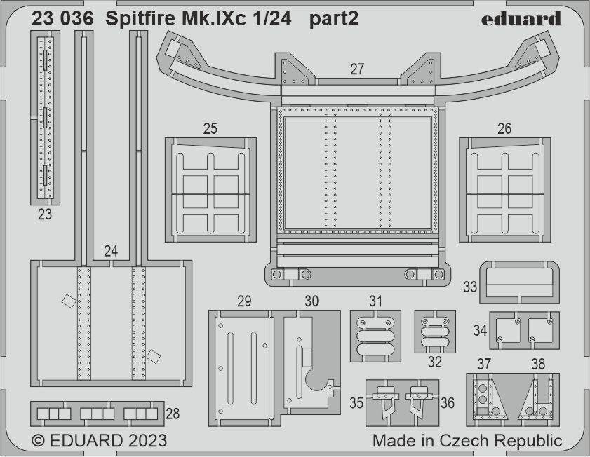 Eduard 23036 Spitfire Mk. IXc AIRFIX 1/24 – zdjęcie 2
