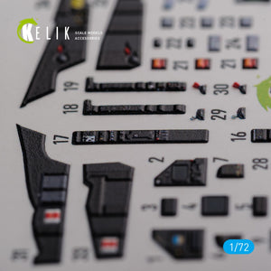 KELIK K72120 Mirage 2000D interior 3D decals forModelSvit kit 1/72 – image 3