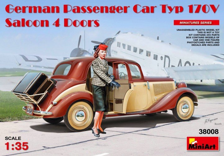 MiniArt 38008 Voiture de tourisme allemande type 170V Berline 4 portes 1/35