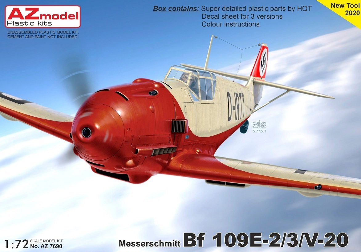 AZ Model AZ7690 Bf 109E-2/3/V-20 1/72