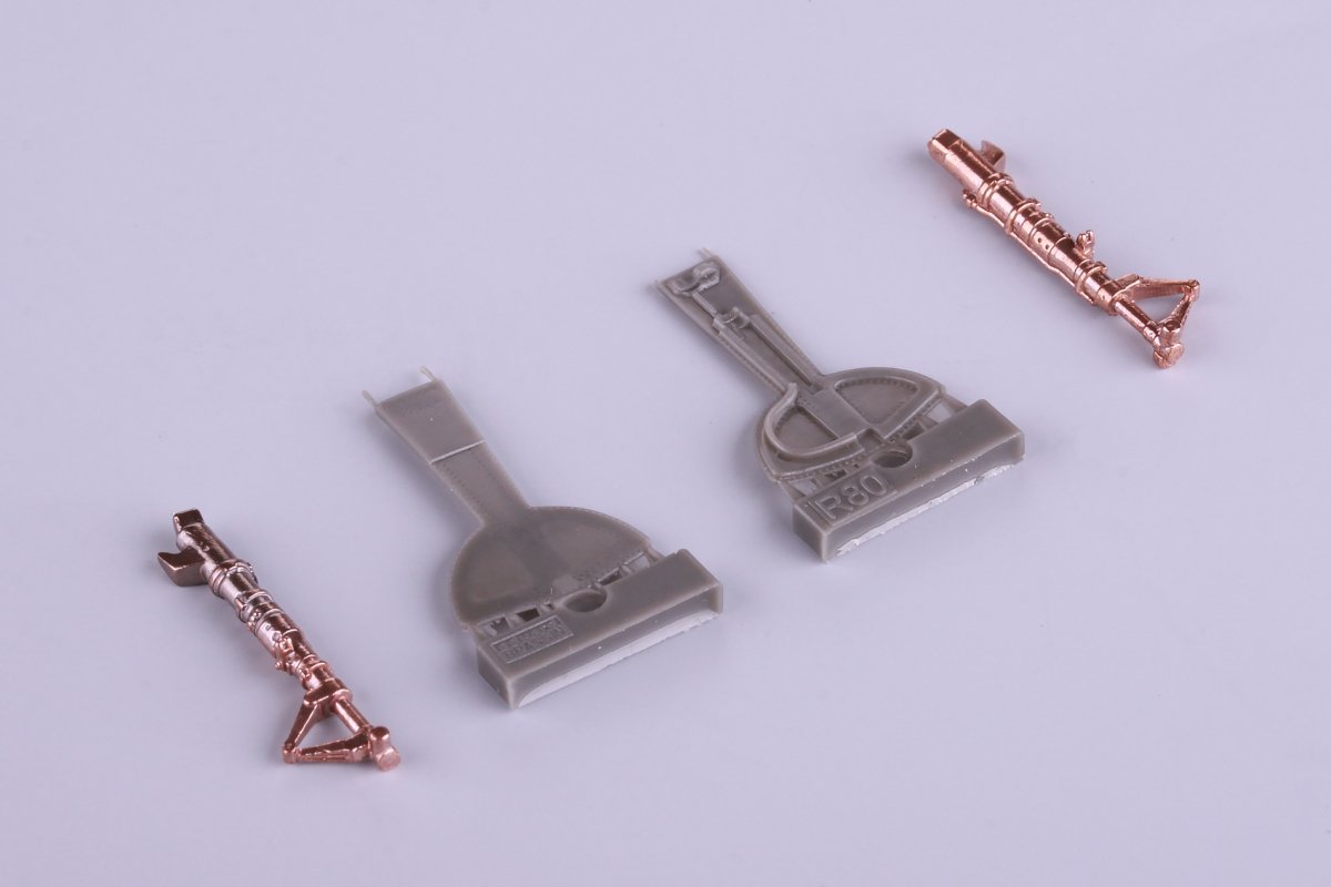 Eduard 648308 Bf 109F undercarriage legs BRONZE EDUARD 1/48 – Bild 5