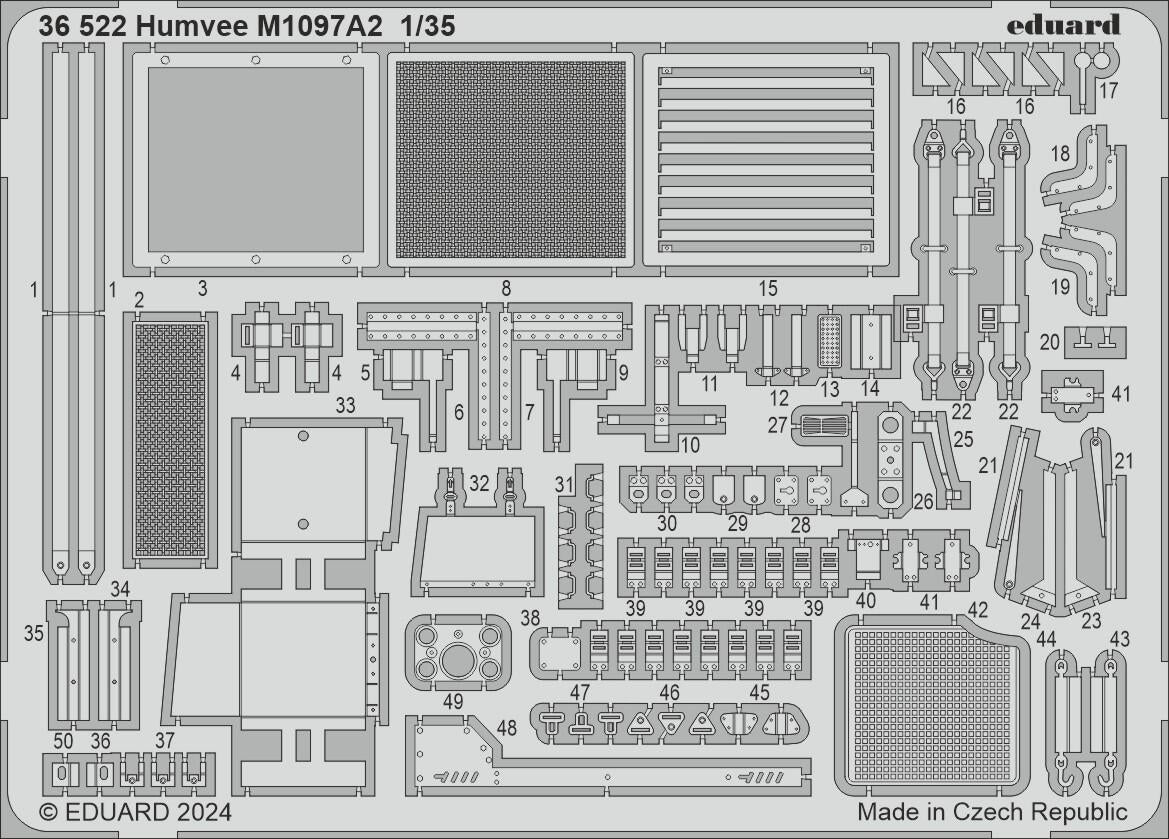 Eduard 36522 Humvee M1097A2 ICM 1/35