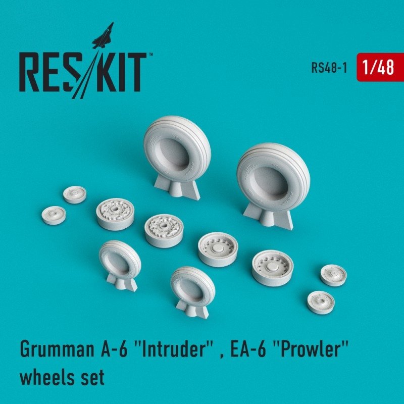 RESKIT RS48-0001 A-6 Intruder / EA-6 "Prowler" wheels set 1/48