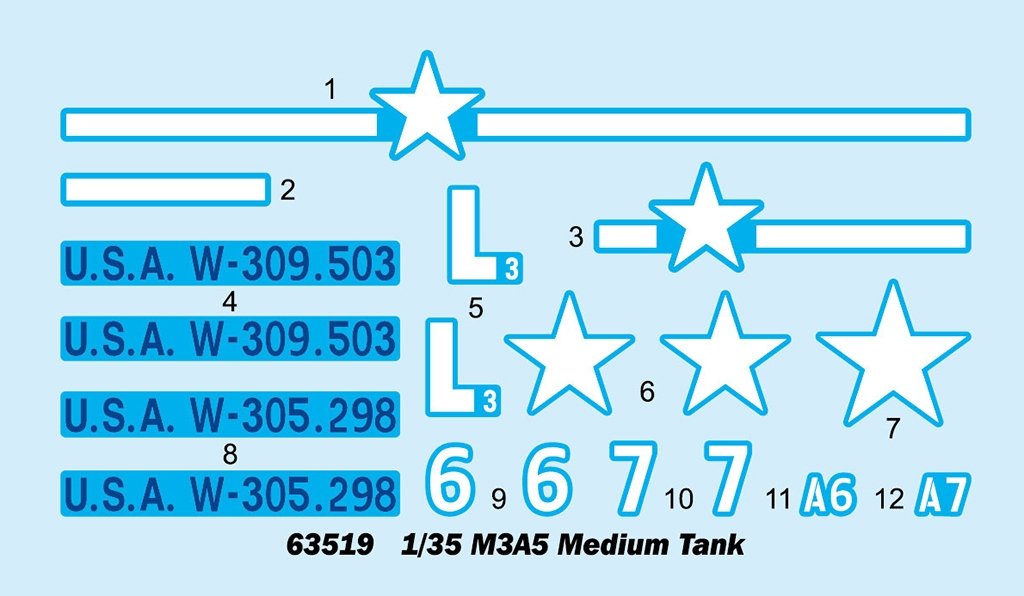I Love Kit 63519 M3A5 Medium Tank 1/35 – imagen 5