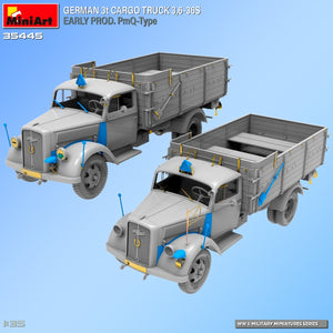 Miniart 35445 GERMAN 3t CARGO TRUCK 3.6-36S EARLY PROD. PmQ-Type 1/35 – obrázek 6