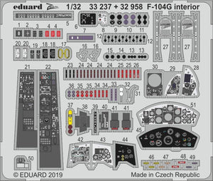 Eduard 33237 F-104G interior 1/32 ITALERI