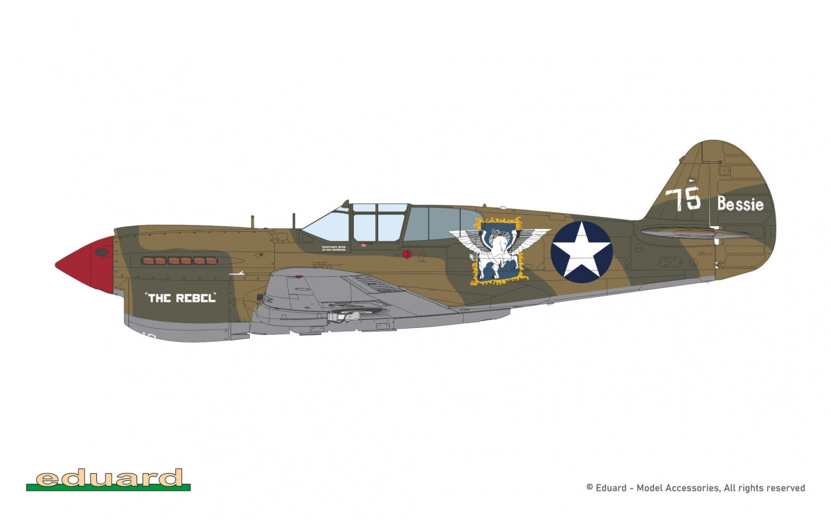 Eduard 11185 Pacific Star P-40E Warhawk - The Limited Edition 1/48 – immagine 3