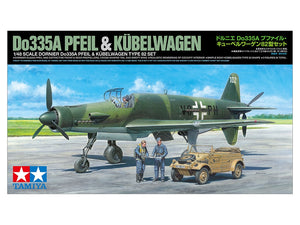 Tamiya 25206 Dornier Do335A Pfeil &amp;amp; Kubelwagen Type 82 Set 1/48 – obrázek 2