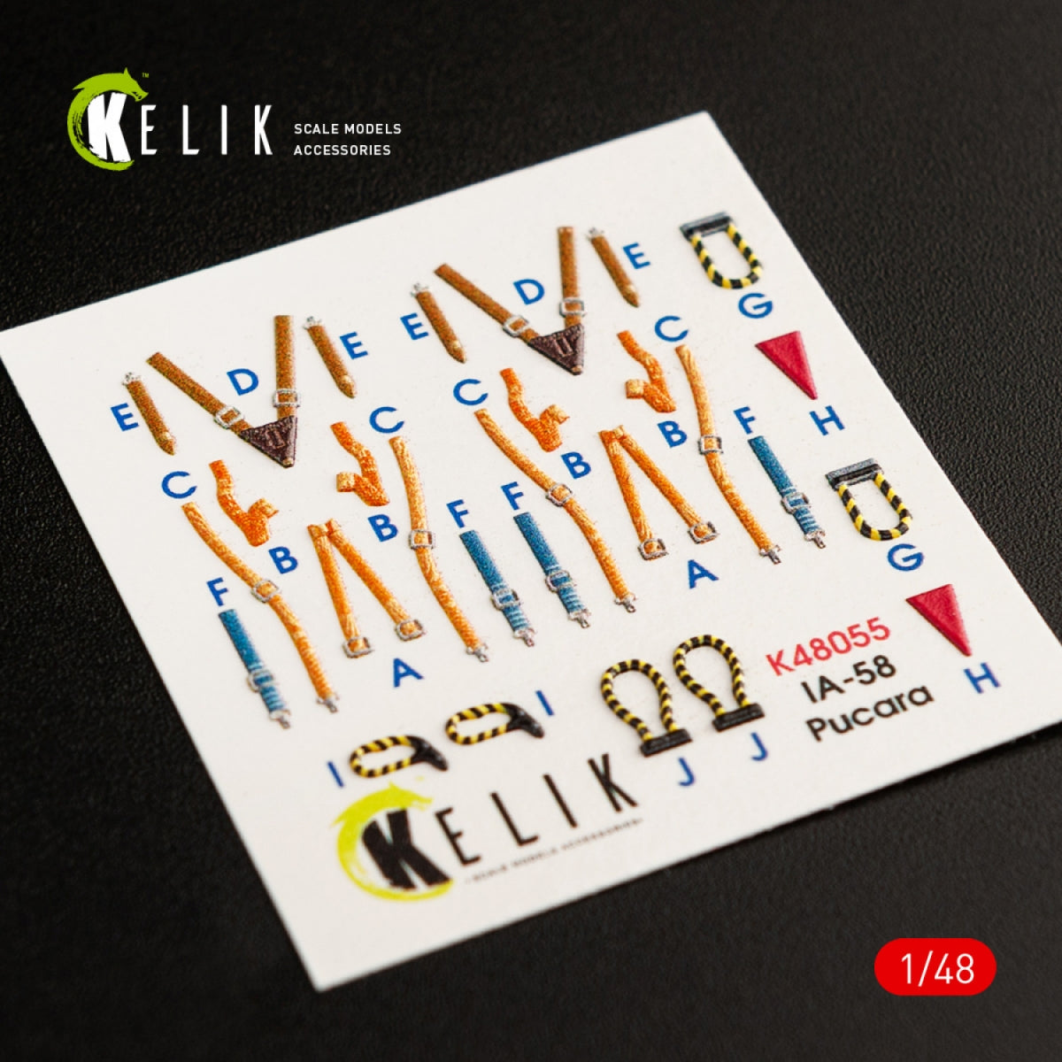 KELIK K48055 IA-58 PUCARA INTERIOR 3D DECALS FOR KINETIC KIT 1/48 – image 3