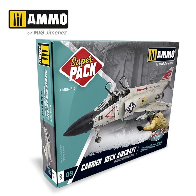 Ensemble de solutions pour avions de pont d'envol Mig Jimenez 7810 SUPER PACK AMMO