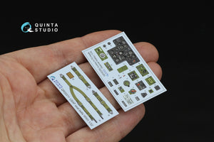 Quinta Studio QD32255 Curtiss H-75 Hawk 3D-Printed &amp;amp; colored Interior on decal paper (Special Hobby) 1/32 – imagen 10