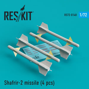 RESKIT RS72-0148 SHAFRIR-2 MISSILES (4PCS) 1/72