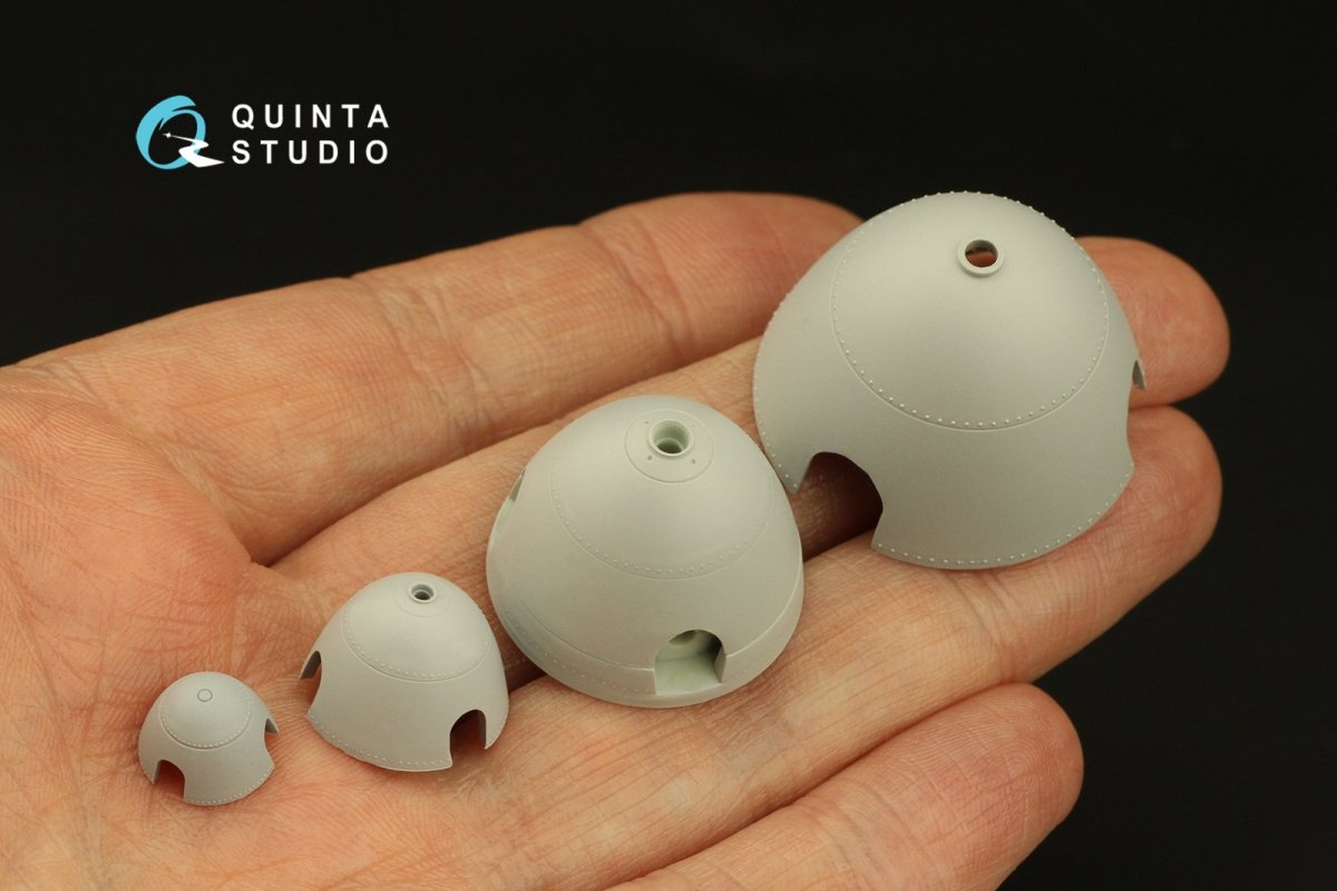 Quinta Studio QRV-039 Radial riveting rows (rivet size 0.10 mm, gap 0.4 mm, suits 1/72), White color 1/72 – image 6