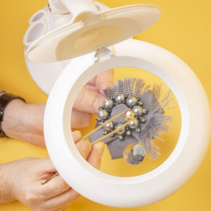 Lightcraft LC8098LED-EU LED Magnifier Table Lamp with Organizer Base – image 5