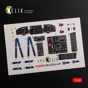 KELIK K48093 CH-47F interior 3D decals for Italeri kit 1/48 – image 3