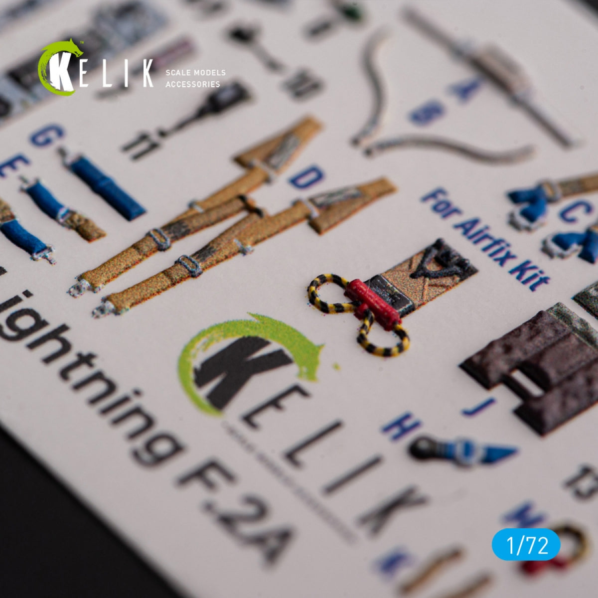 Kelik K72163 F.2A Lighting - interior 3D decals for Airfix kit 1/72