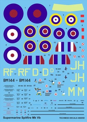Techmod 48005 - Supermarine Spitfire Mk VB 1/48