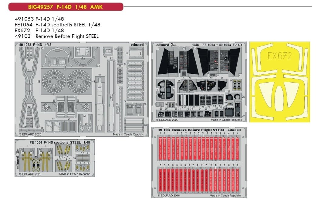 Eduard BIG49257 F-14D 1/48 for AMK – image 2