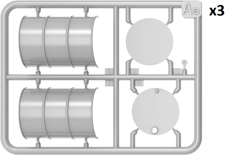 MiniArt 24012 Fuel and Oil Drums 1930-50&amp;#39;s Set 2 1/24 – image 3
