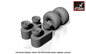 Armory Models AW48405 Hawker-Siddeley Harrier GR.7/GR.9/AV-8B wheels w/ weighted tires 1/48 – Bild 8
