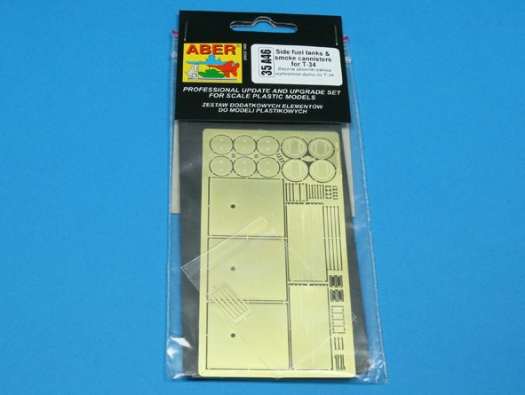 Aber 35A046 Side fuel tanks and smoke generators for T-34 (1/35) – image 3