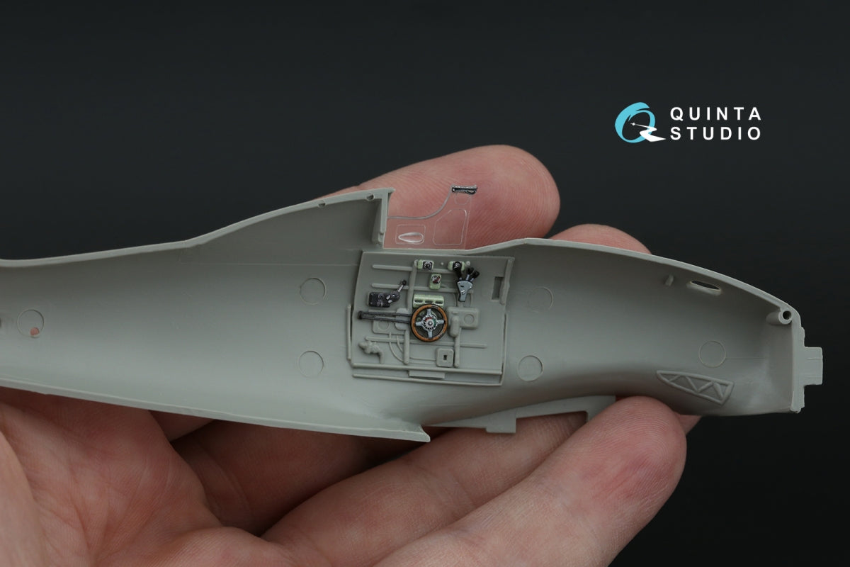 Quinta Studio QD48467 Macchi MC.200 Saetta (Late) 3D-Printed colored Interior on decal paper (Italeri/Tamiya) 1/48 – obrázek 8