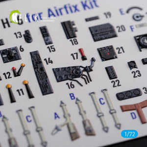 KELIK K72116 He-111 H6 interior 3D decals for Airfix kit 1/72 – zdjęcie 3