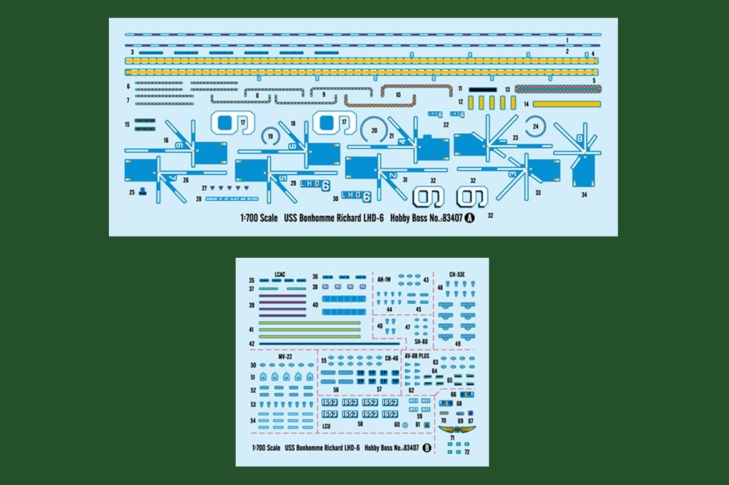 Hobby Boss 83407 USS Bonhomme Richard LHD-6 1/700 – imagen 3