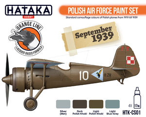 Hataka HTK-CS01 ORANGE LINE – Polish Air Force paint set 4x17ml – image 2