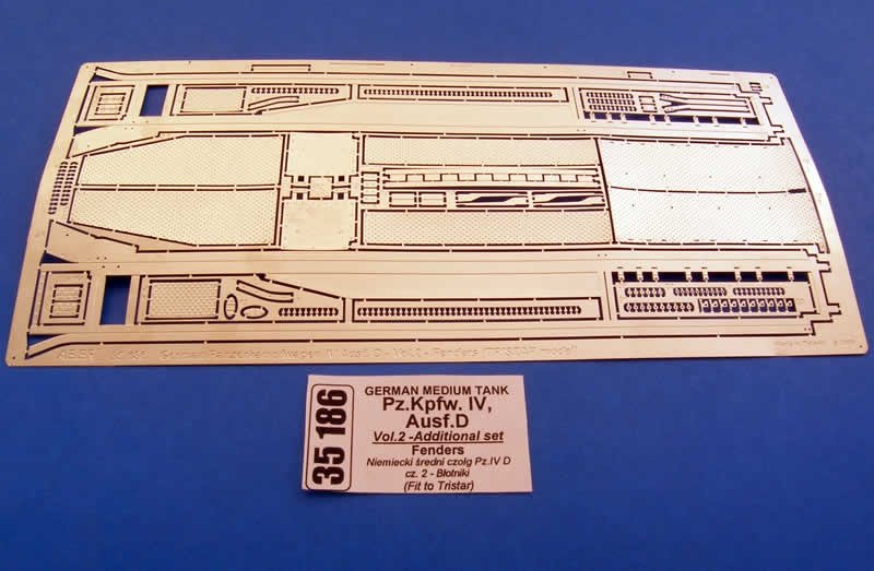 Aber 35186 German medium tank Pz.Kpfw. IV, Ausf. D - vol. 2 - additional set - fenders 1/35