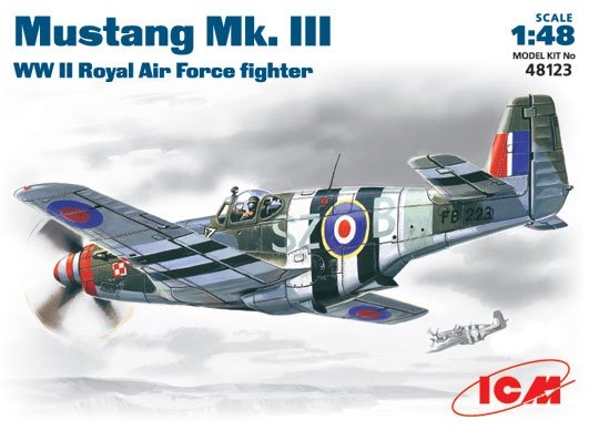 ICM 48123 Mustang Mk.VIII WWII RAF fighter (1/48)