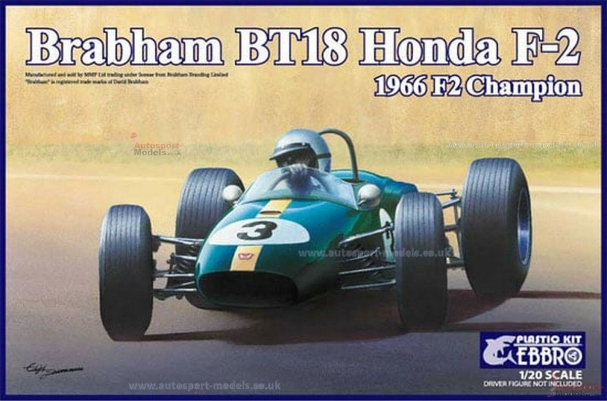 EBBRO 20022 Brabham BT18 Honda F-2 1966 F2 Champion 1/20
