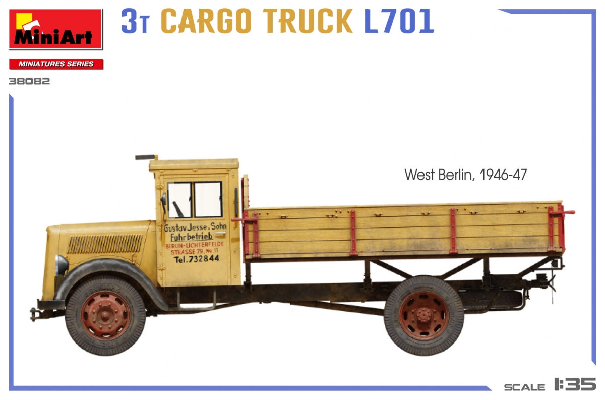 MiniArt 38082 3T CARGO TRUCK L701 1/35 – image 3