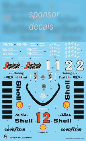 Italeri 4711 McLaren MP4/2C Prost-Rosberg 1/12 – image 2