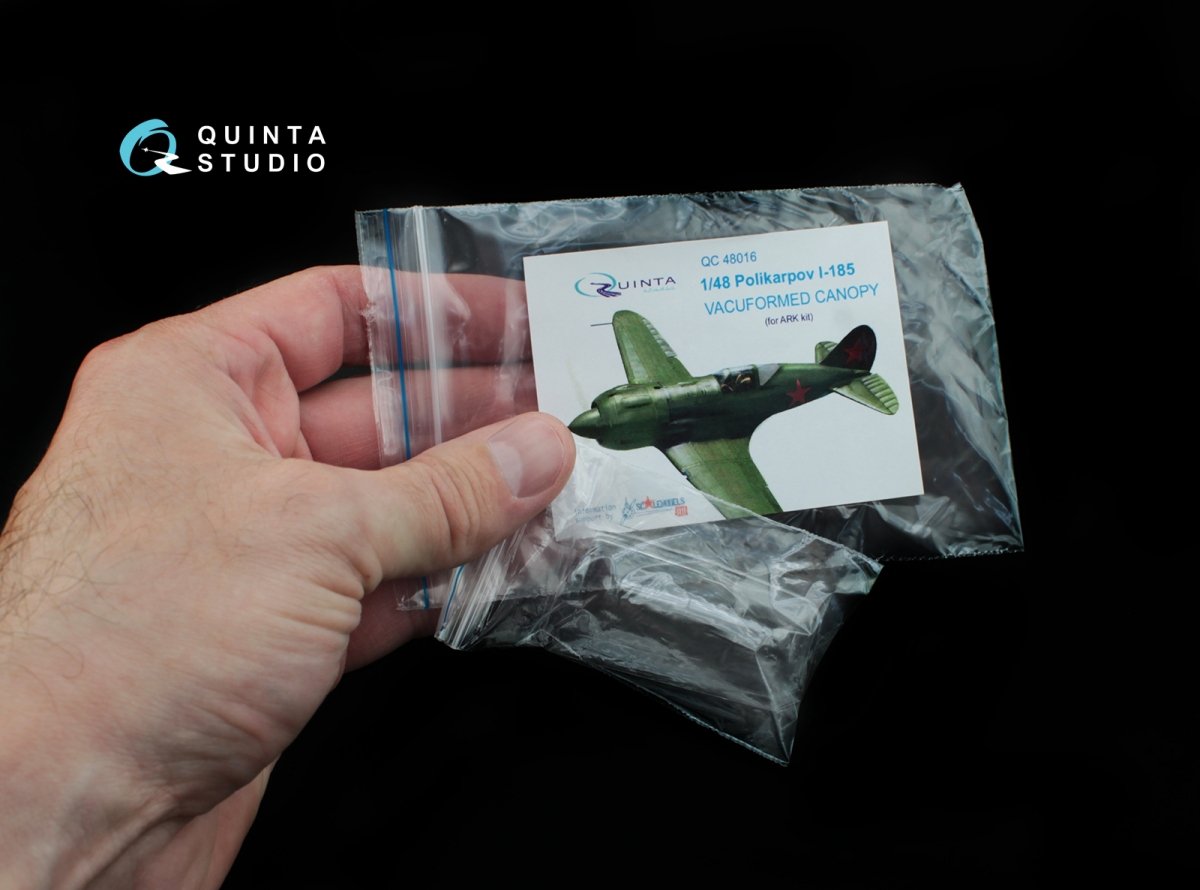 Quinta Studio QC48016 Polikarpov I-185 vacuformed clear canopy (for ARK kit) 1/48 – image 6