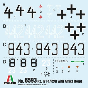 Italeri 6593 Pz.Kpfw.IV F1/F2/G With Afrika Korps Infantry 1/35 – image 3