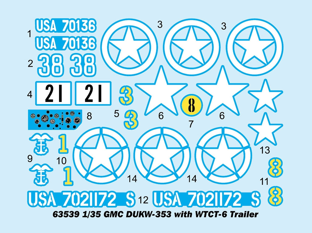 I Love Kit 63539 GMC DUKW-353 With WTCT-6 Trailer 1/35 – obrázek 5