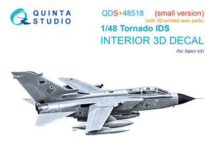 Quinta Studio QDS+48518 Tornado IDS 3D-Printed colored Interior on decal paper (Italeri) (small version) (with 3D-printed resin parts) 1/48