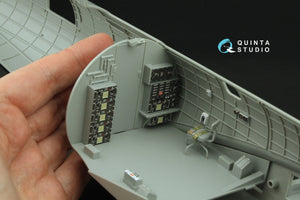 Quinta Studio QD32224 Boeing B-17G Radio operator&amp;#39;s compartment. 3D-Printed colored Interior on decal paper (HK models) 1/32 – immagine 6