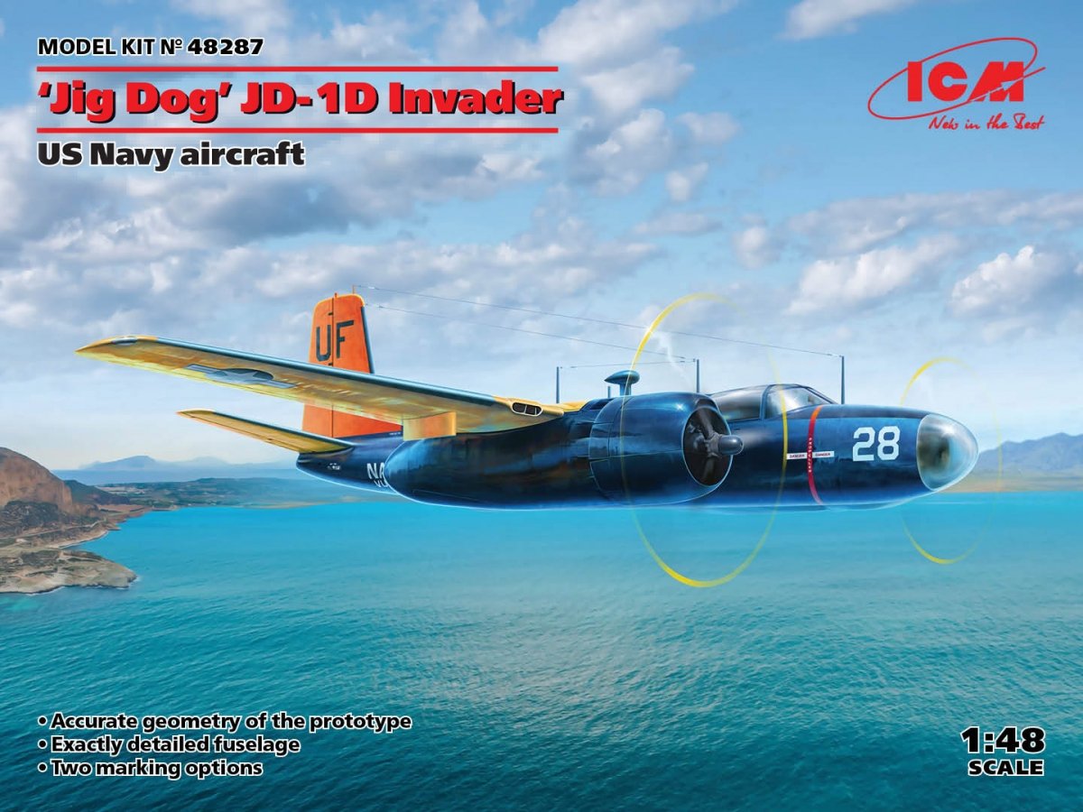 ICM 48287 JD-1D Invader Avion utilitaire de l'US Navy au 1/48