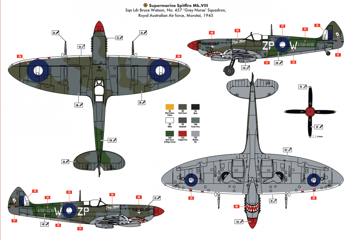 Airfix 17002 Supermarine Spitfire Mk.VIII 1/24 – image 15