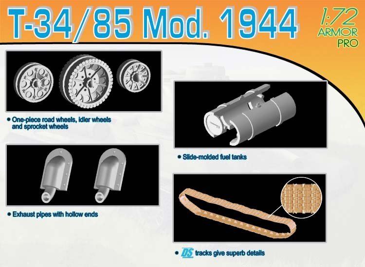 Dragon 7269 T-34/85 Mod.1944 1/72 – image 3