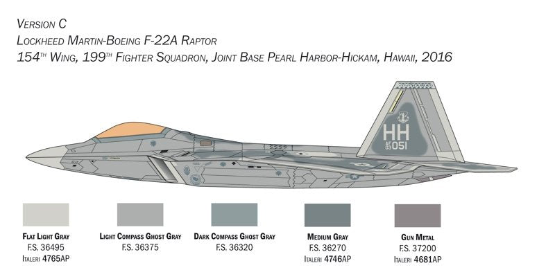 Italeri 2822 F-22 A Raptor 1/48 – zdjęcie 10