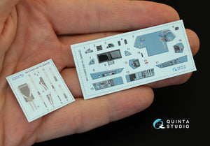 Quinta Studio QD48057 Su-35S 3D-Printed &amp;amp; colored Interior on decal paper (for GWH kit) 1/48 – Bild 2