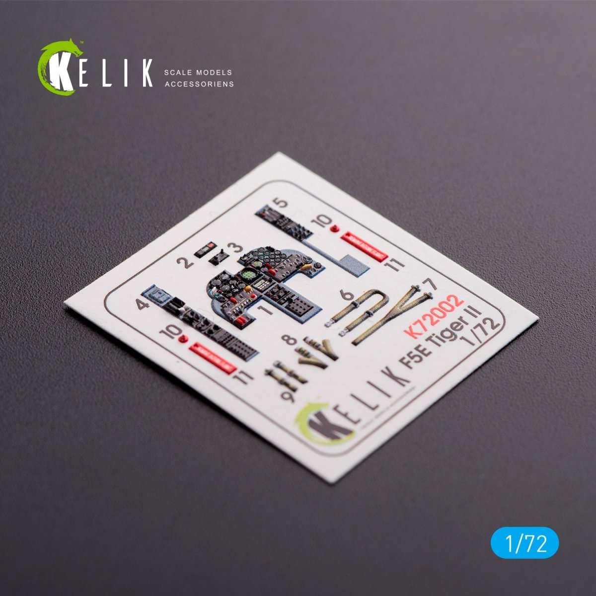 KELIK K72002 F-5E TIGER II EARLY SERIES INTERIOR 3D DECALS FOR DREAM MODEL KIT 1/72 – image 3