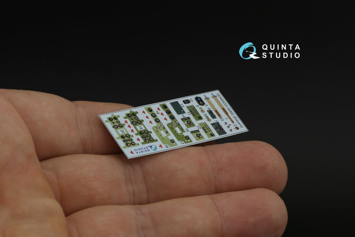 Quinta Studio QD48239 A6M2 Zero 3D-Printed &amp;amp; colored Interior on decal paper (Eduard) 1/48 – image 9